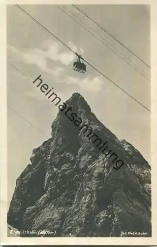 Zugspitzbahn - Foto-AK - Verlag H. Huber München