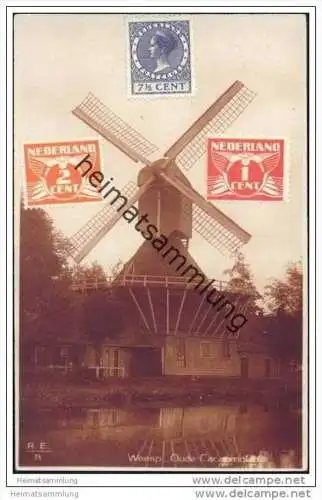 Windmühle - Niederlande - Holland - Weesp - Oude Cacaomolen (Kakaomühle) Foto-AK
