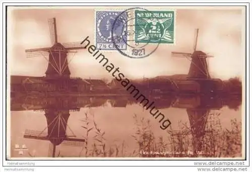 Windmühle - Niederlande - Holland - Houtzaagmolens bij Weesp - Foto-AK