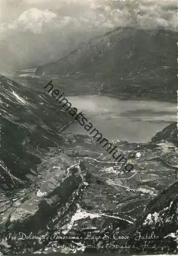 Lago di Santa Croce - Fadalto - Edizione Giulio Marino Vittorio Veneto 50er Jahre