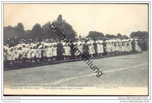 75e Anniversaire de l'Indépendance nationale - Fétes patriotiques de Laeken du 16 juillet 1905