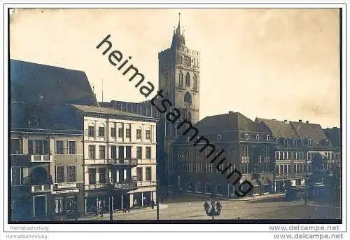 Frankfurt-Oder - Marktplatz - Marienkirche -  Spar- und Darlehnskasse Geschw. John - Foto-AK