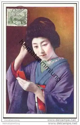 Japan - Japanerin 1926 - Kimono - Geisha