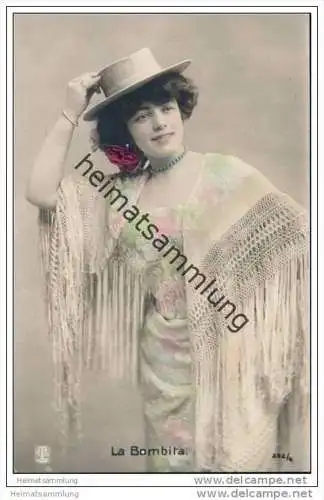 Espana - La Bombita - Spanische Künstlerin - Foto-AK handkoloriert ca. 1910