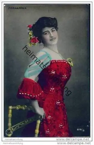 Espana - La Fornarina - Spanische Künstlerin - Foto-AK handkoloriert ca. 1910