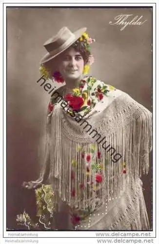 Espana - Thylda - Spanische Künstlerin - Foto-AK handkoloriert ca. 1910