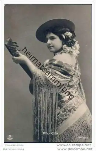 Espana - Pilar Cilla - Spanische Tänzerin - Foto-AK ca. 1910