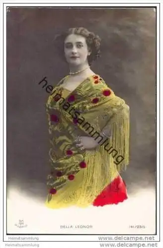 Espana - Bella Leonor - Spanische Künstlerin - Foto-AK handkoloriert ca. 1910