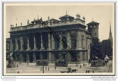 Torino - Palazzo Madama - Strassenbahn - vera fotografia