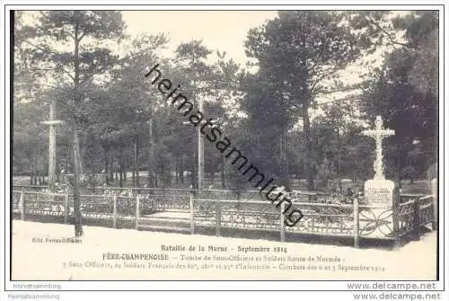 Fere-Champenoise - Tombs de Sous-Officiers et Soldats Route de Normee