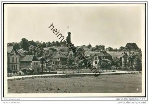 Lütjenburg - Blick auf den Vogelberg und Bismarckturm - Foto-AK