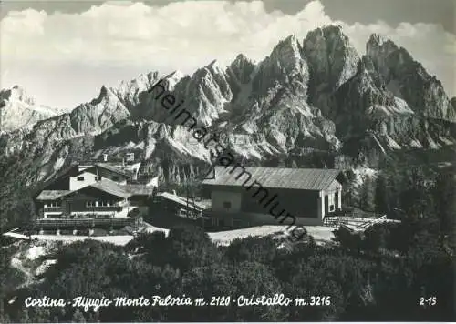 Cortina - Rifugio Monte Faloria - Foto-AK Grossformat - Cristallo - Ediz. R. Constantini Cortina