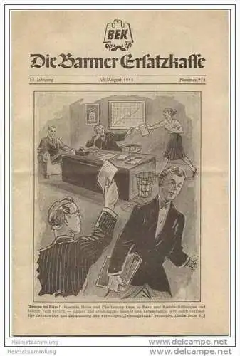 Die Barmer Ersatzkasse - Zeitschrift für Mitglieder Juli August 1953 - 14 Seiten