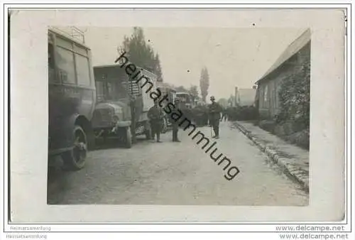 Soldaten - Feldpost-Bus - LKW - Foto-AK