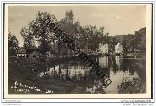 Limbach-Oberfrohna - Partie an der Knaumühle - Foto-AK