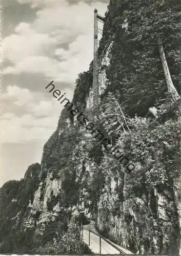 Bürgenstock - Felsenweg mit Lift - Foto-AK Grossformat