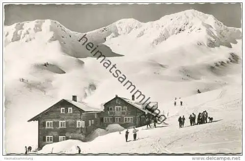 Schwarzwasserhütte mir Grünhorn - Foto-AK - Verlag Gebr. Metz Tübingen gel. 1961