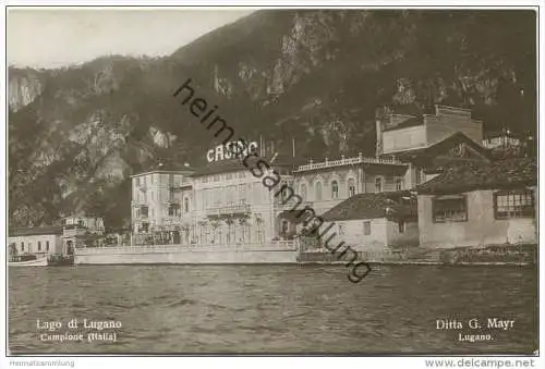 Campione d' Italia - Italienische Exklave - Casino - Lago di Lugano - Foto-AK 20er Jahre - Edition Ditta G. Mayr Lugano