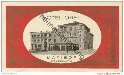 Maribor - Hotel Orel - Hotel Sticker 8cm x 13,5cm