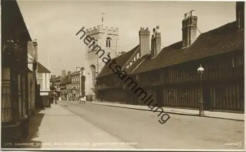 Stratford-on-Avon - Grammar School and Aimshouses - Foto-AK