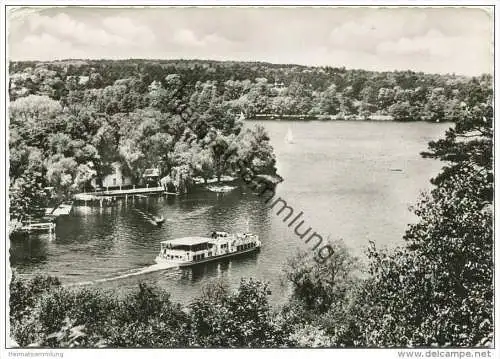 Berlin - MS Ernst Reuter vor Insel Lindwerder - Foto-AK Grossformat - Verlag S. Schatz Berlin gel. 1969