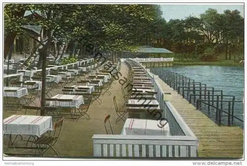 Berlin Zehlendorf - Gruss aus Alte Fischerhütte - Terrassen am Schlachtensee Inhaber Karl Griebel - Verlag J. Friedlände