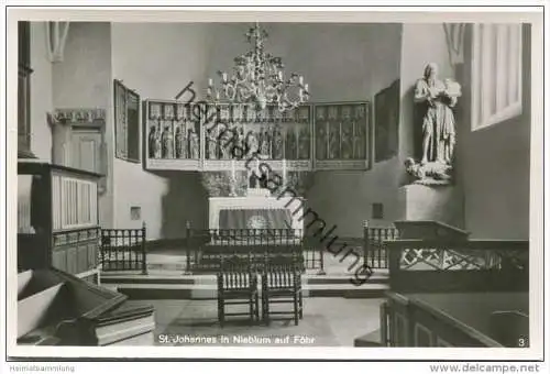 Nieblum auf Föhr - St. Johannes Kirche - Foto-AK - Verlag E. Rubin Lübeck