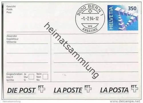 Paket-Klebeetikett (PKE) - 350 Cts. türkisblau - FD 1.7.94