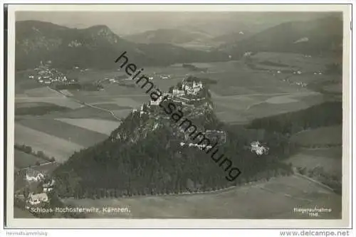 Schloss Hochosterwitz - Fliegeraufnahme - Foto-AK