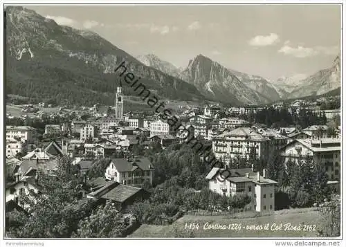 Cortina - Col Rosa - Foto-AK Grossformat