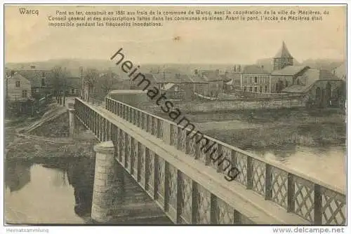 Warcq - Pont en fer - Feldpost gel. 1917