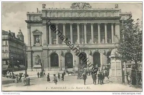 Marseille - La Bourse gel. 1910