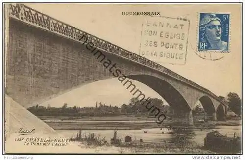 Chatel de Neuvre - Le Pont sur l'Allier gel.