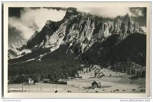 Ehrwald - Zugspitzmassiv - Foto-AK