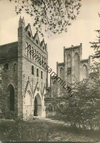 Kloster Chorin - Hauptportal und Brauhausgiebel - Foto-Ansichtskarte Grossformat - Handabzug - Verlag Rotophot Bestensee