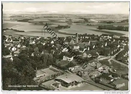 Mettmann - Metzhausen - Fliegeraufnahme - Foto-AK Grossformat