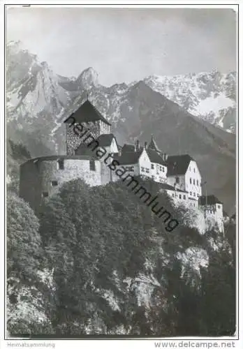 Vaduz - Schloss - Foto-AK Grossformat