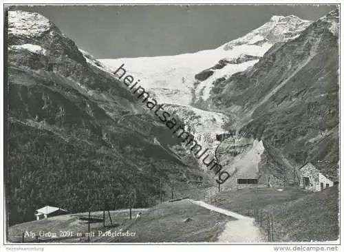 Alp Grüm - Palügletscher - Foto-AK Grossformat