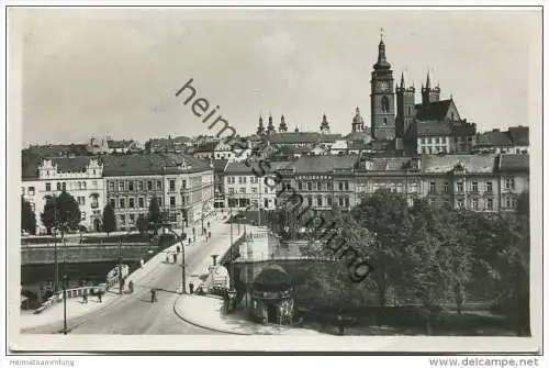 Hradec Kralove - Königgrätz - Partie u Wilsonova mostu - Foto-AK