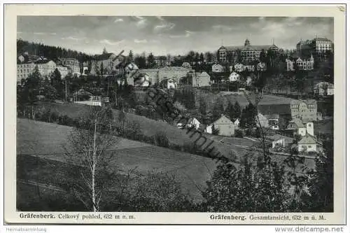 Gräfenberg - Lazne Jesenik - Gräfenberk - Gesamtansicht - Verlag Fr. Buchmann Gräfenberg