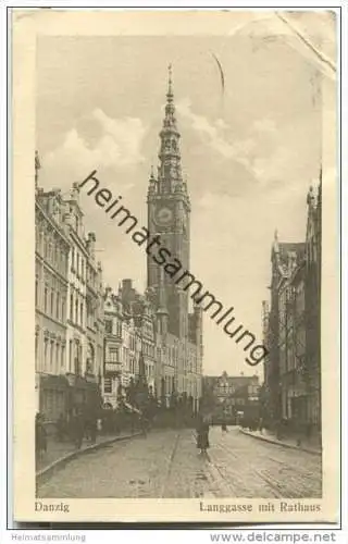 Gdansk - Danzig - Langgasse - Rathaus