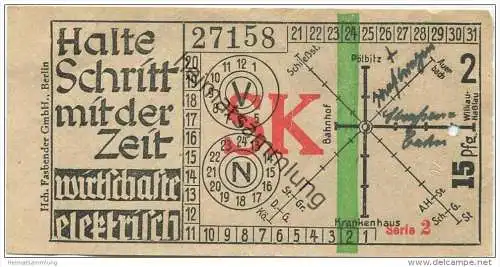 Deutschland - Zwickau - Energie- und Verkehrs-Aktiengesellscha ft Westsachsen - Abteilung Strassenbahn und Kraftwagen-Be