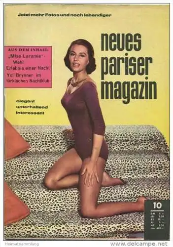 Neues Pariser Magazin 1961 - 52 Seiten Pin ups aus aller Welt - Klatsch und Tratsch