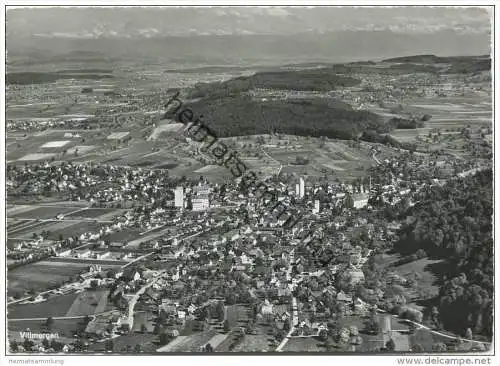 Villmergen - Flugaufnahme - Foto AK Grossformat