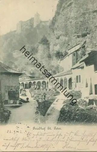 Salzburg - Friedhof St. Peter gel. 1902