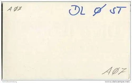 QSL - QTH - Funkkarte - DK4IO - Bretten - 1970