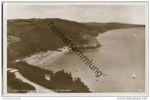 Torquay - Oddicombe from Babbacombe Downs - Devon -&nbsp;Foto-AK