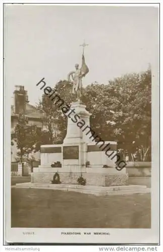 Folkestone - Kent - war memorial  - Foto-AK