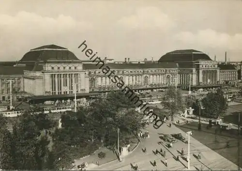 Leipzig - Hauptbahnhof - Foto-AK Grossformat - Verlag Foto-Große Leipzig