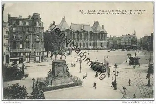 Lille - Place de la Republique - Strassenbahn